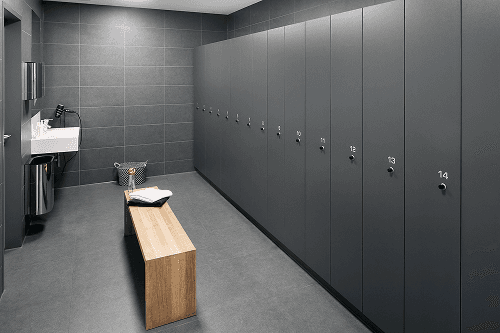 Modernste Umkleideräume im Fitnessstudio in Friedrichshafen