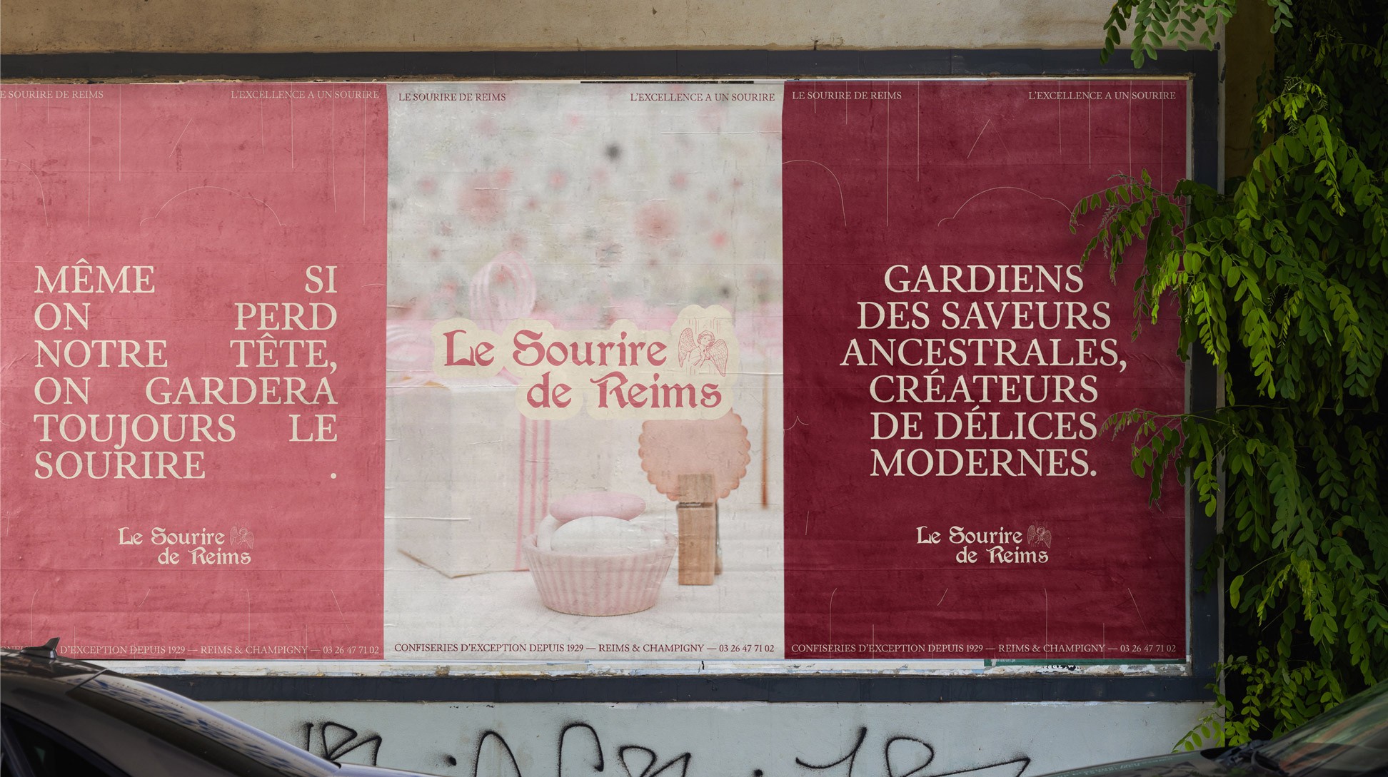 Affiches publicitaires Le Sourire de Reims