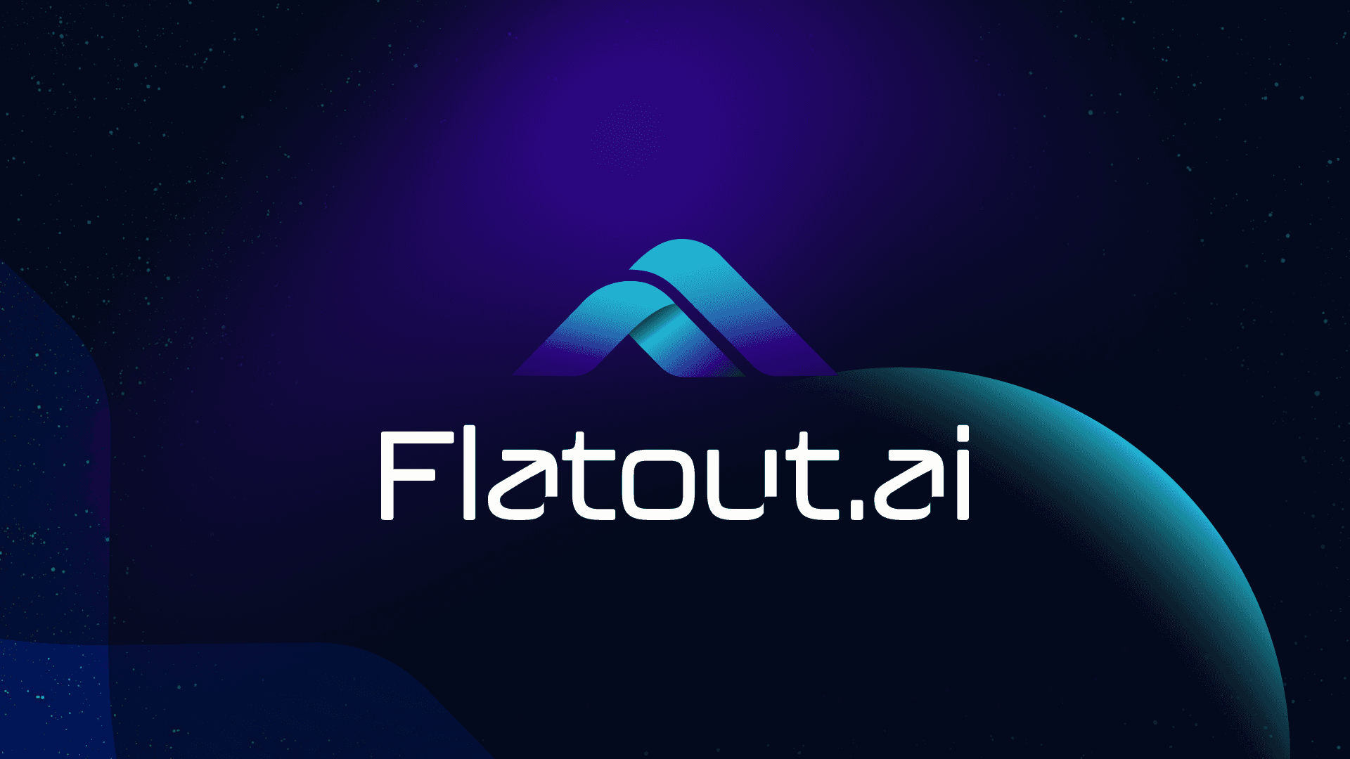 Flatout.ai logo design