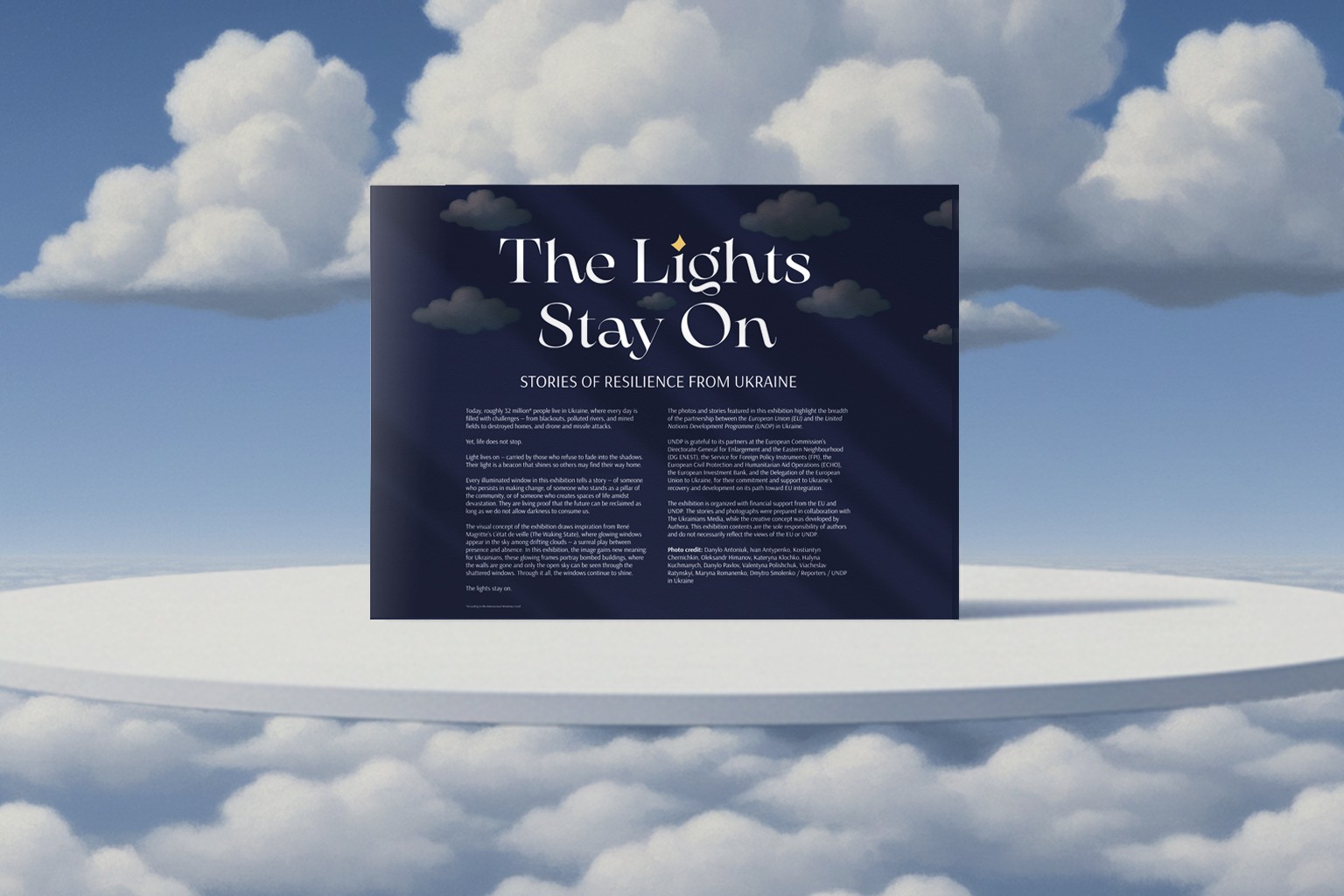 The Lights stay on_Exhibition by UNDP and EU_Authera agency