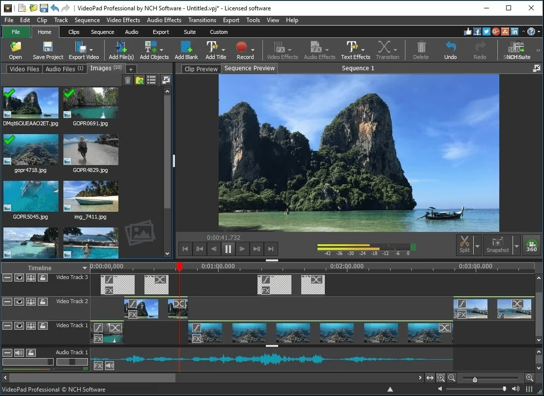 best video editing software: videopad video editor