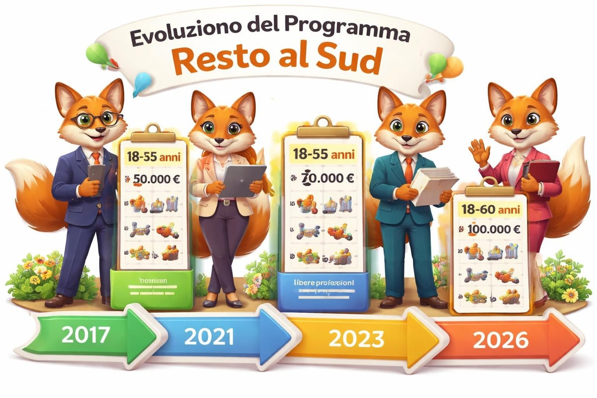 Evoluzione programma Resto al Sud
