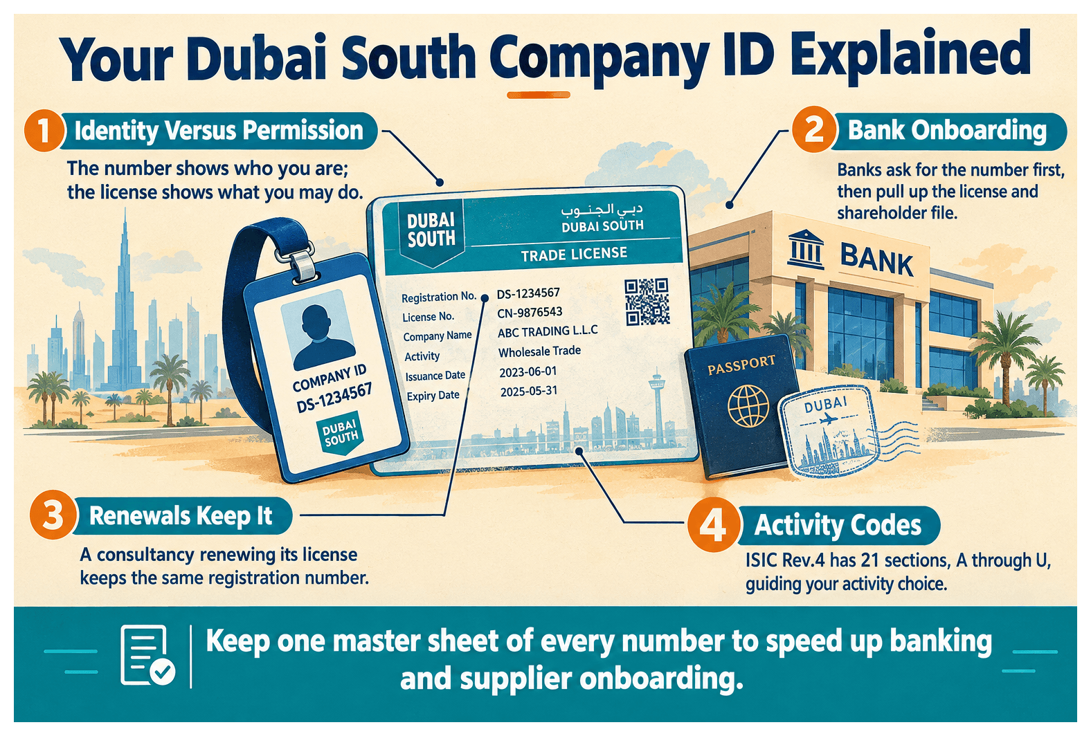 Infographic: What Is a Commercial Registration Number in Dubai South