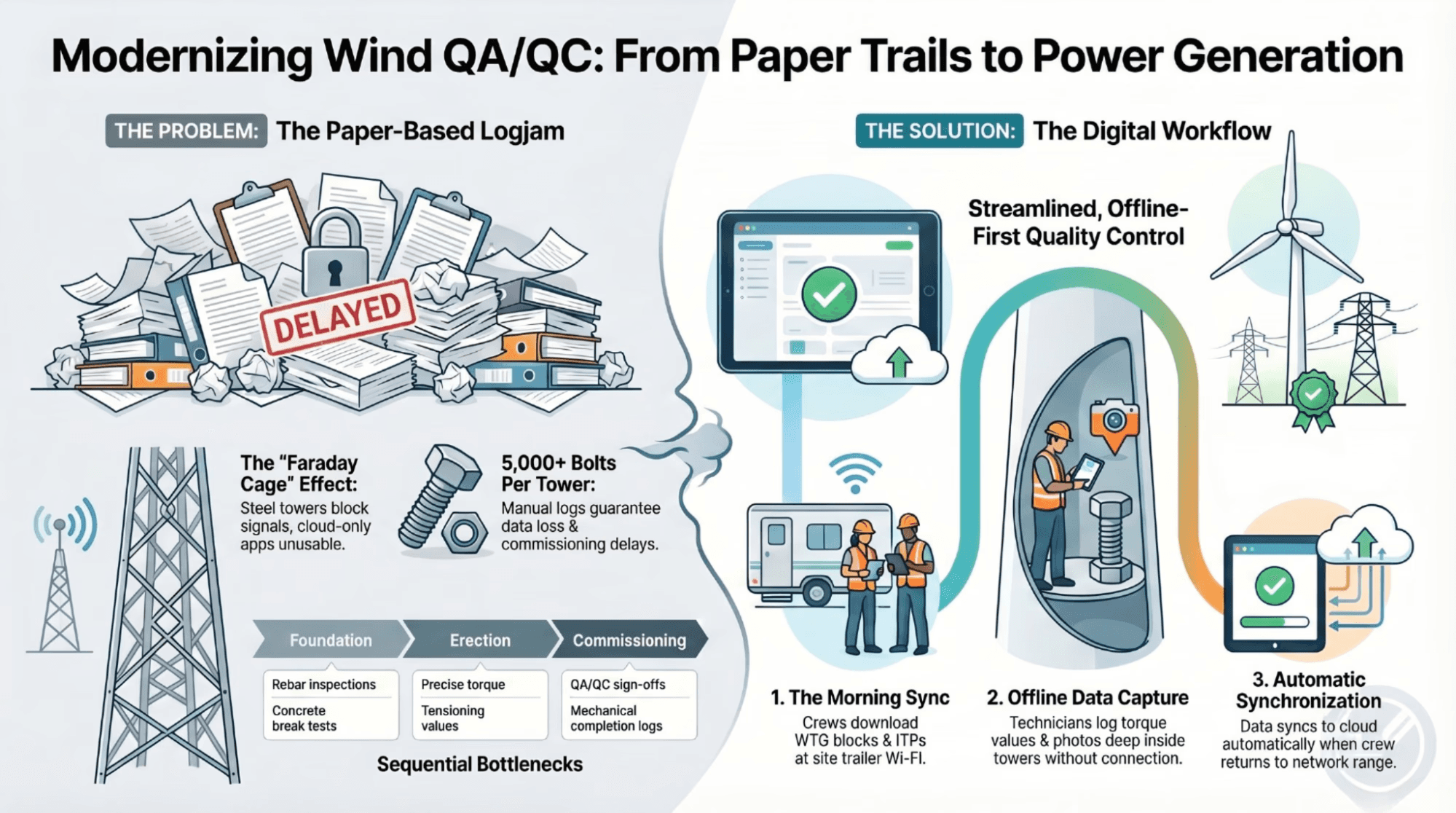 The 100-Meter Paper Trail: Stop Tracking 5,000 Tower Bolts on a Wet Clipboard