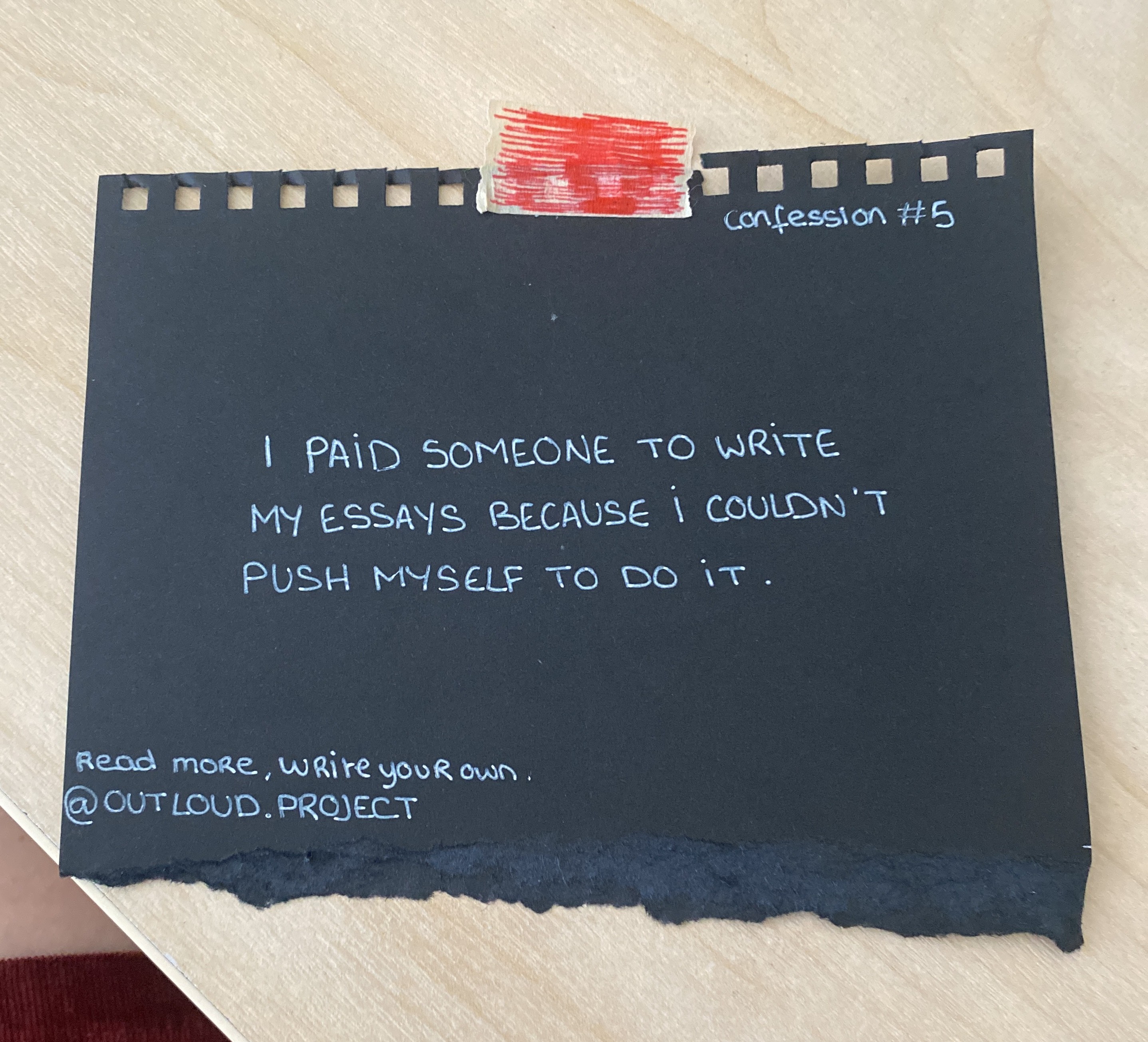 Prototype of a confession