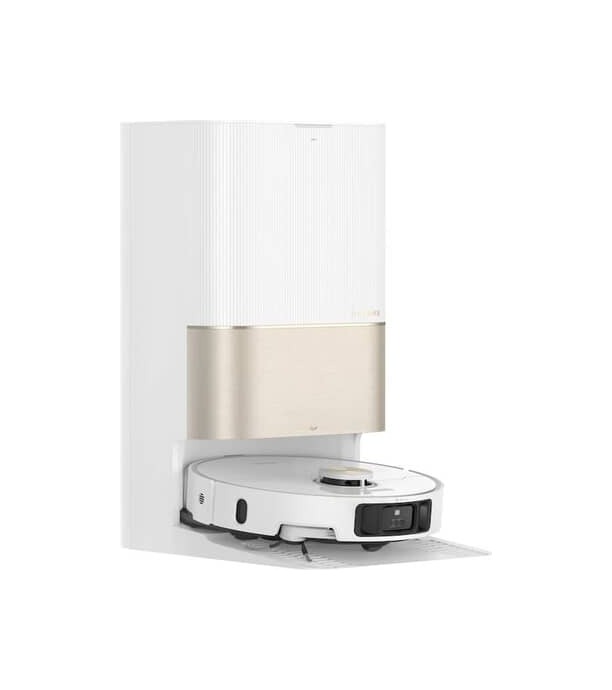 Dreame X40 Ultra avanceret robotstøvsuger med automatisk moppefunktion på hvid baggrund