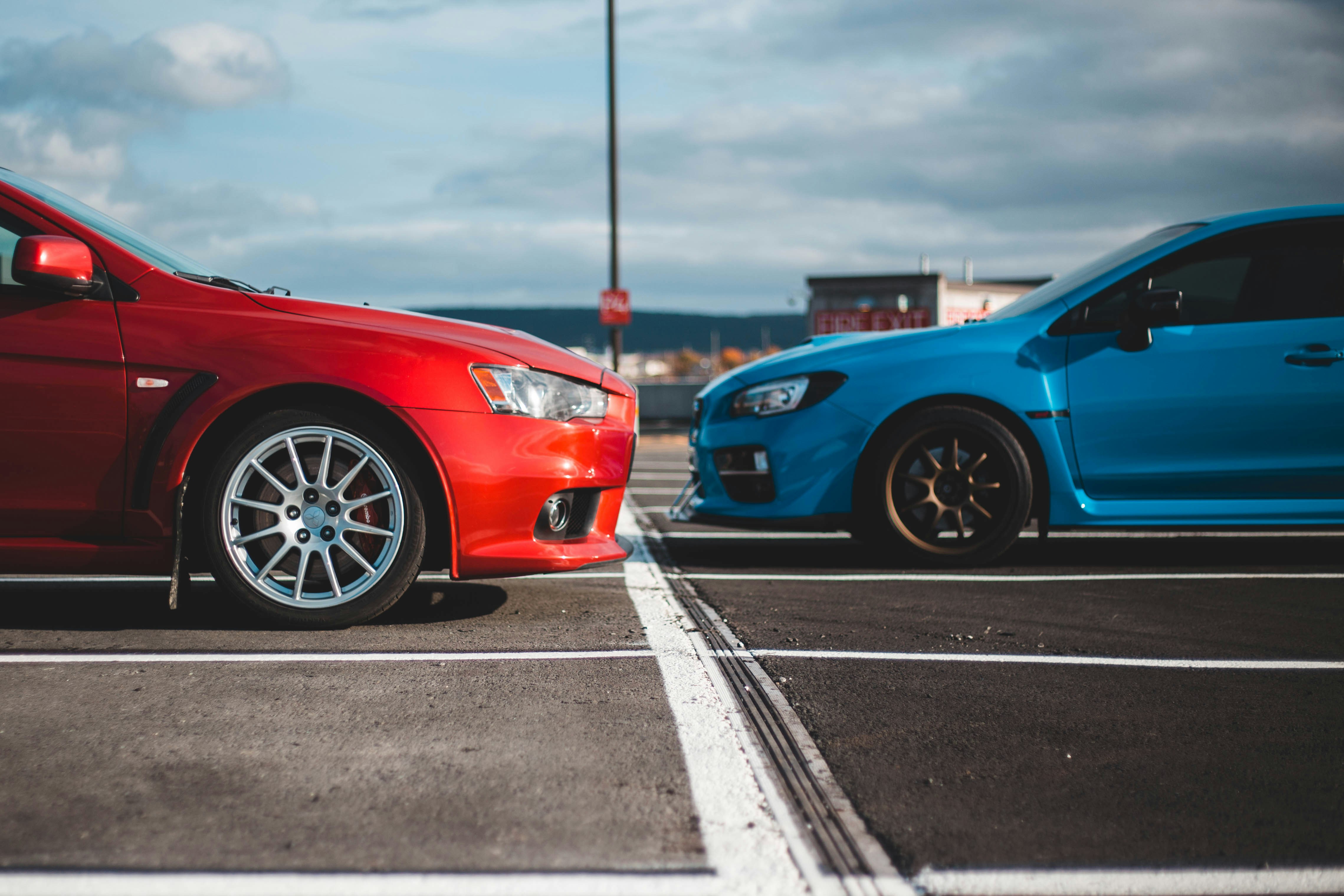 cars parked
