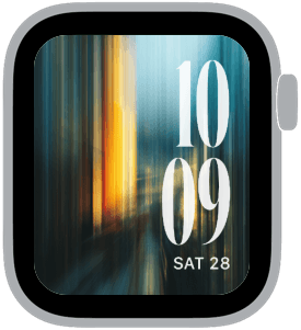 blur studio Apple Watch face preview 4 featuring abstract and gradient.