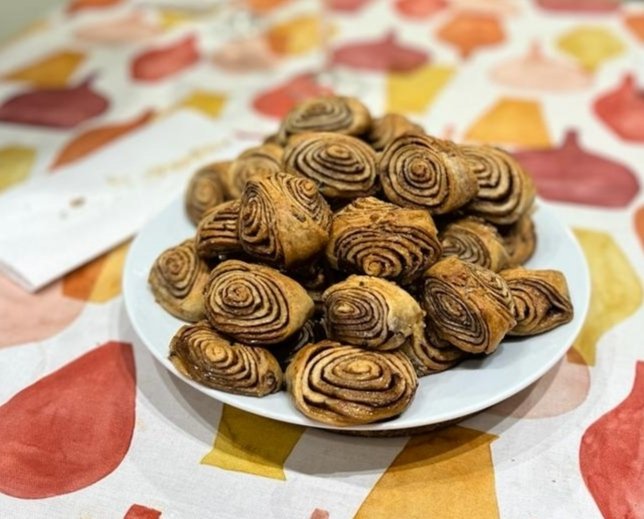 Her proudest recipe - cinnamon buns 