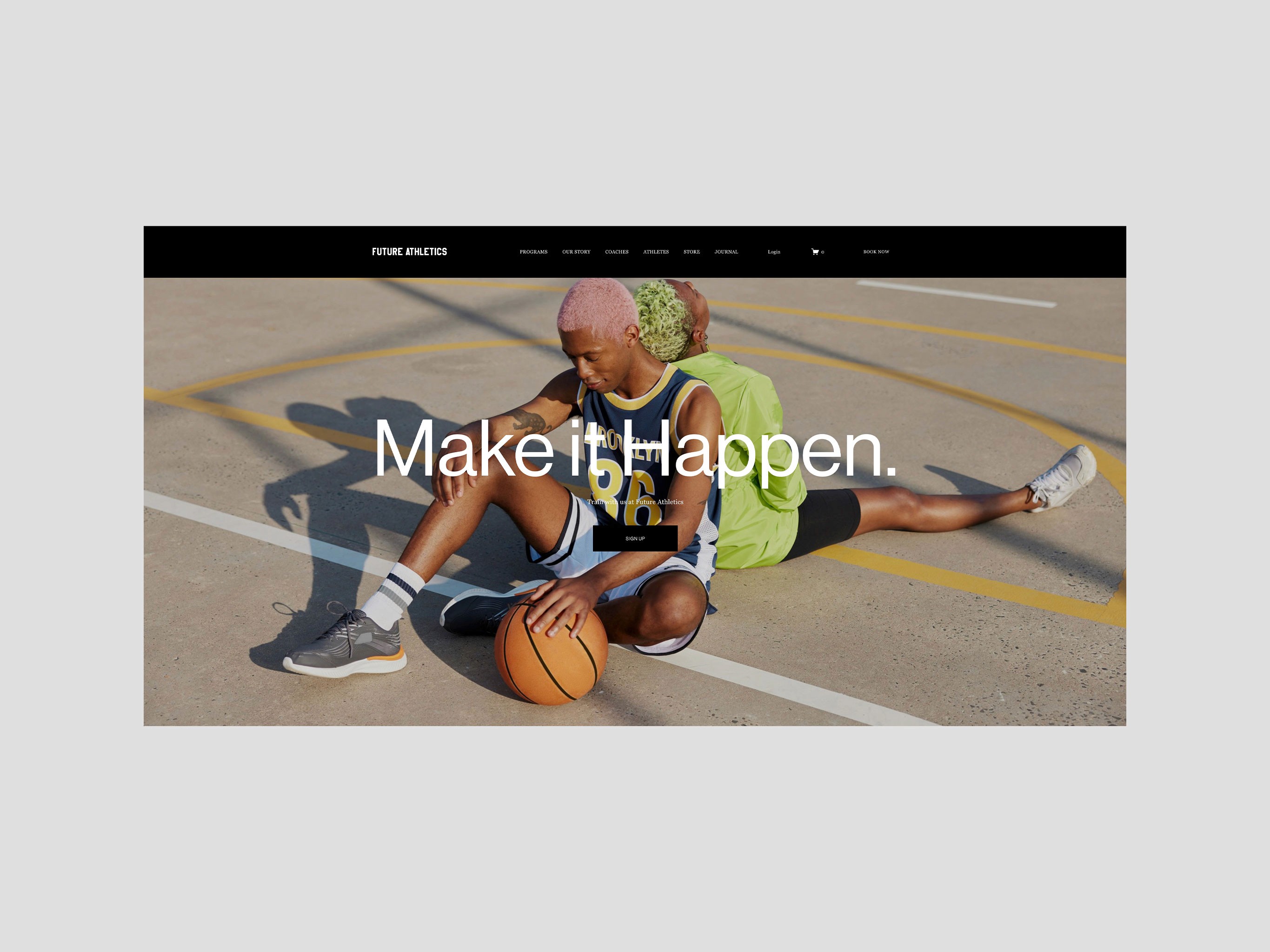 Marketing, strategy, web design and content for Future Athletics