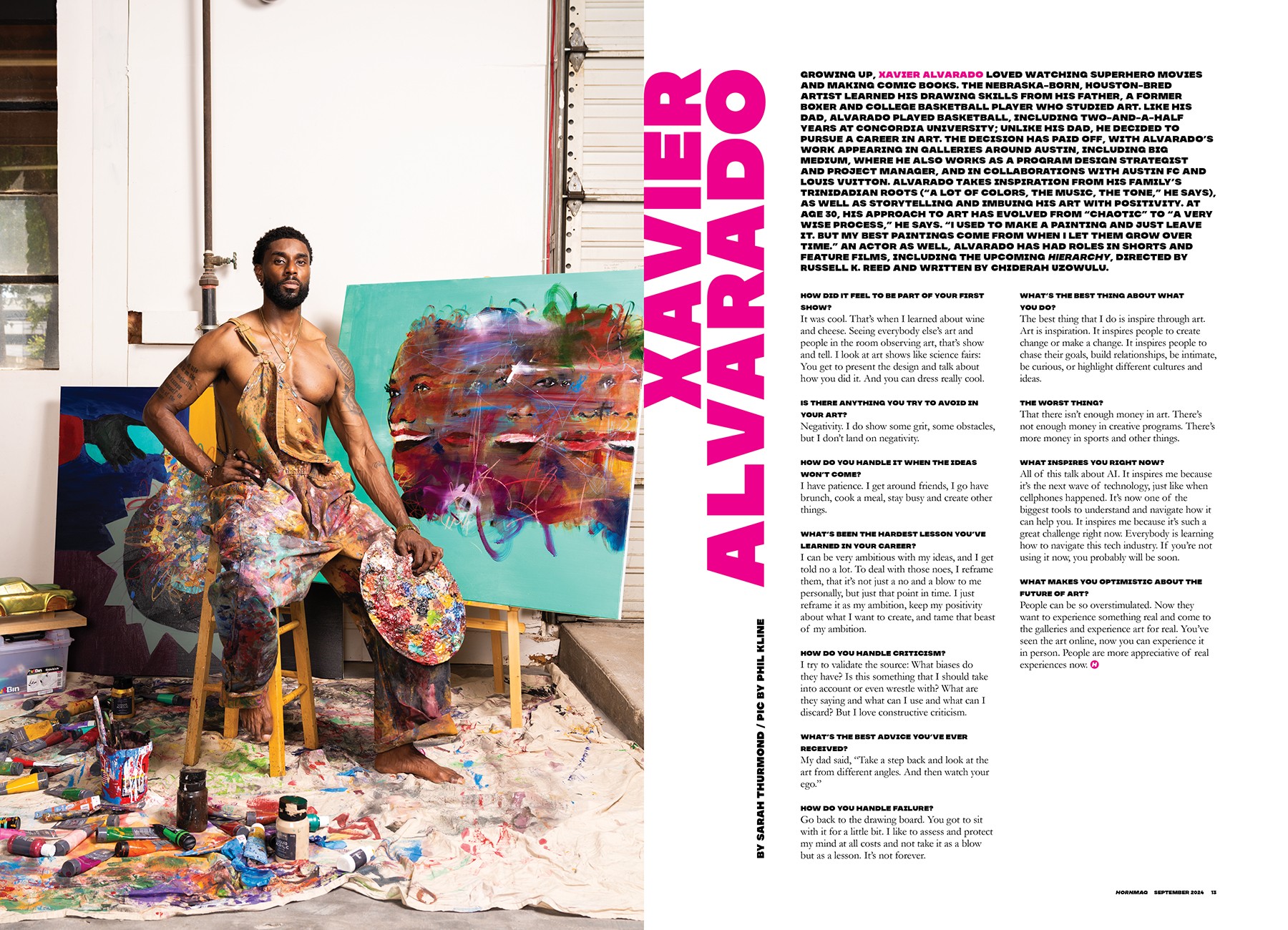 Hornmag issue 1 Xavier Alvarado interview, by October Custom Publishing