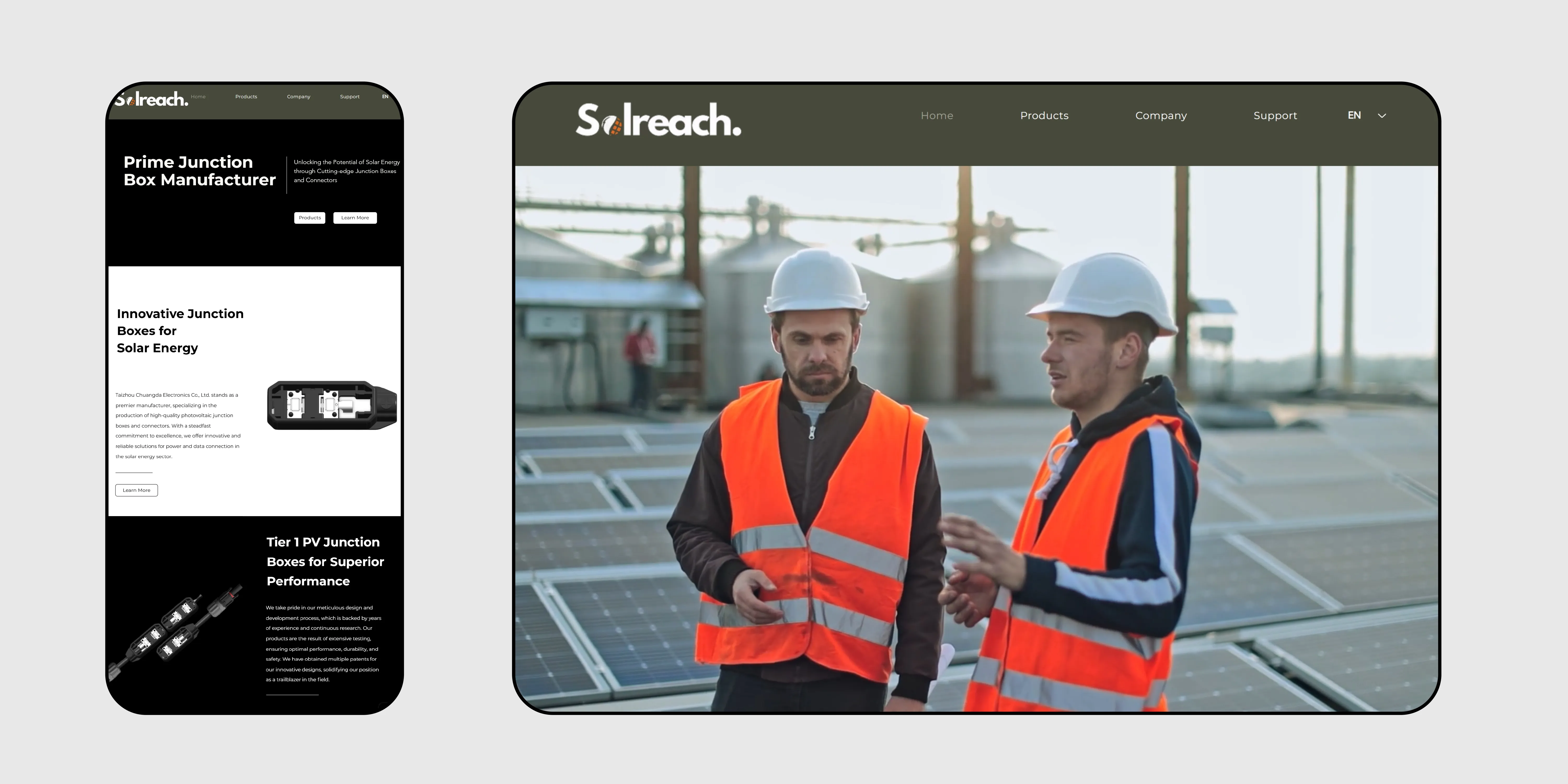 Mobile-responsive website design optimized for international users