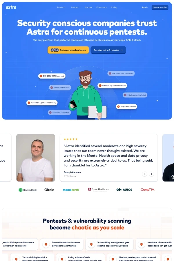 Homepage Section for Astra