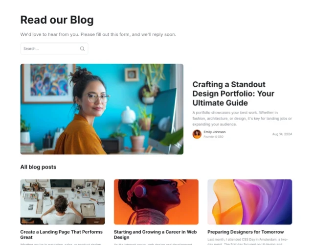 Framer Component Library - Frameblox UI kit