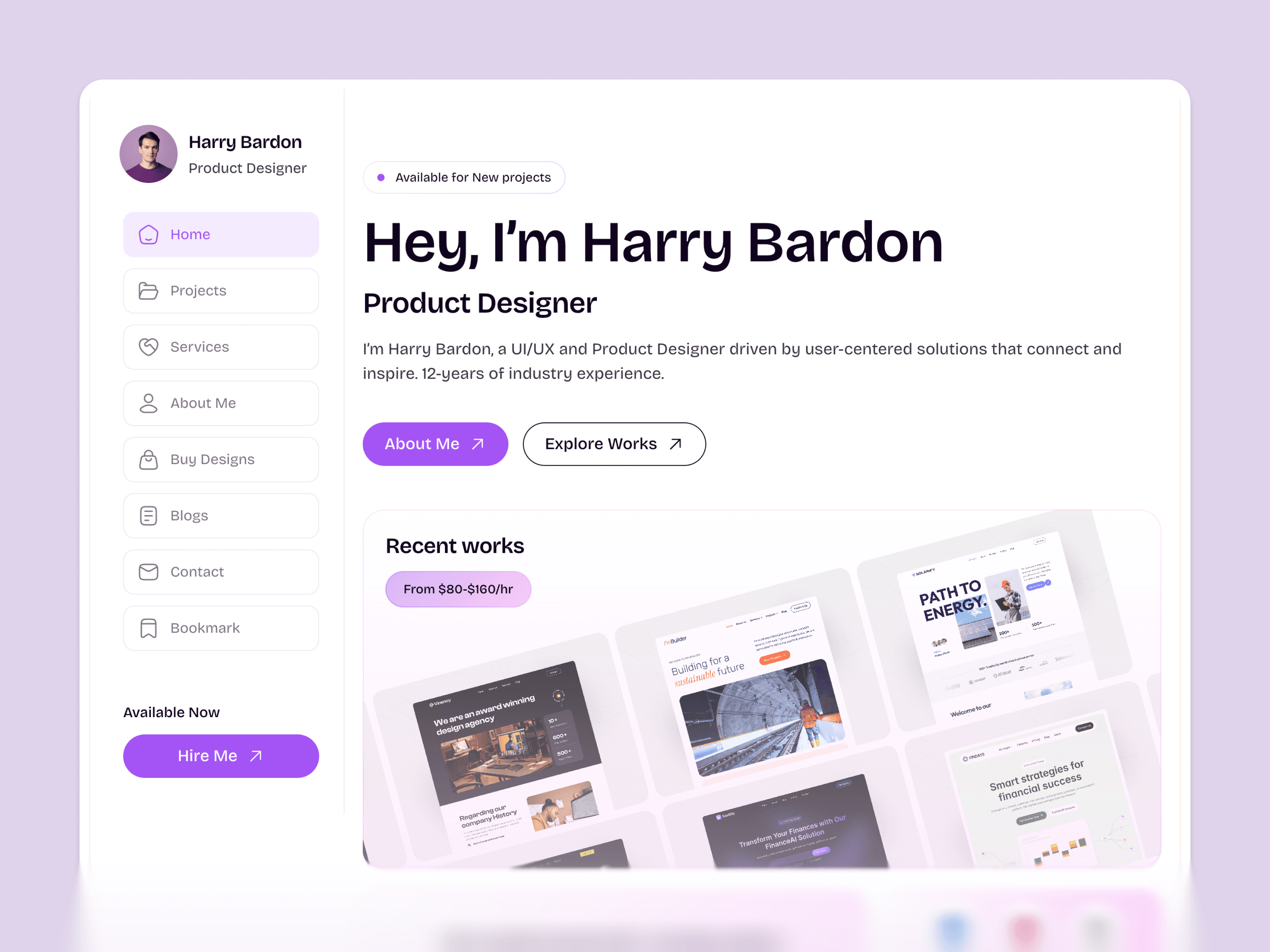 framer portfolio template
