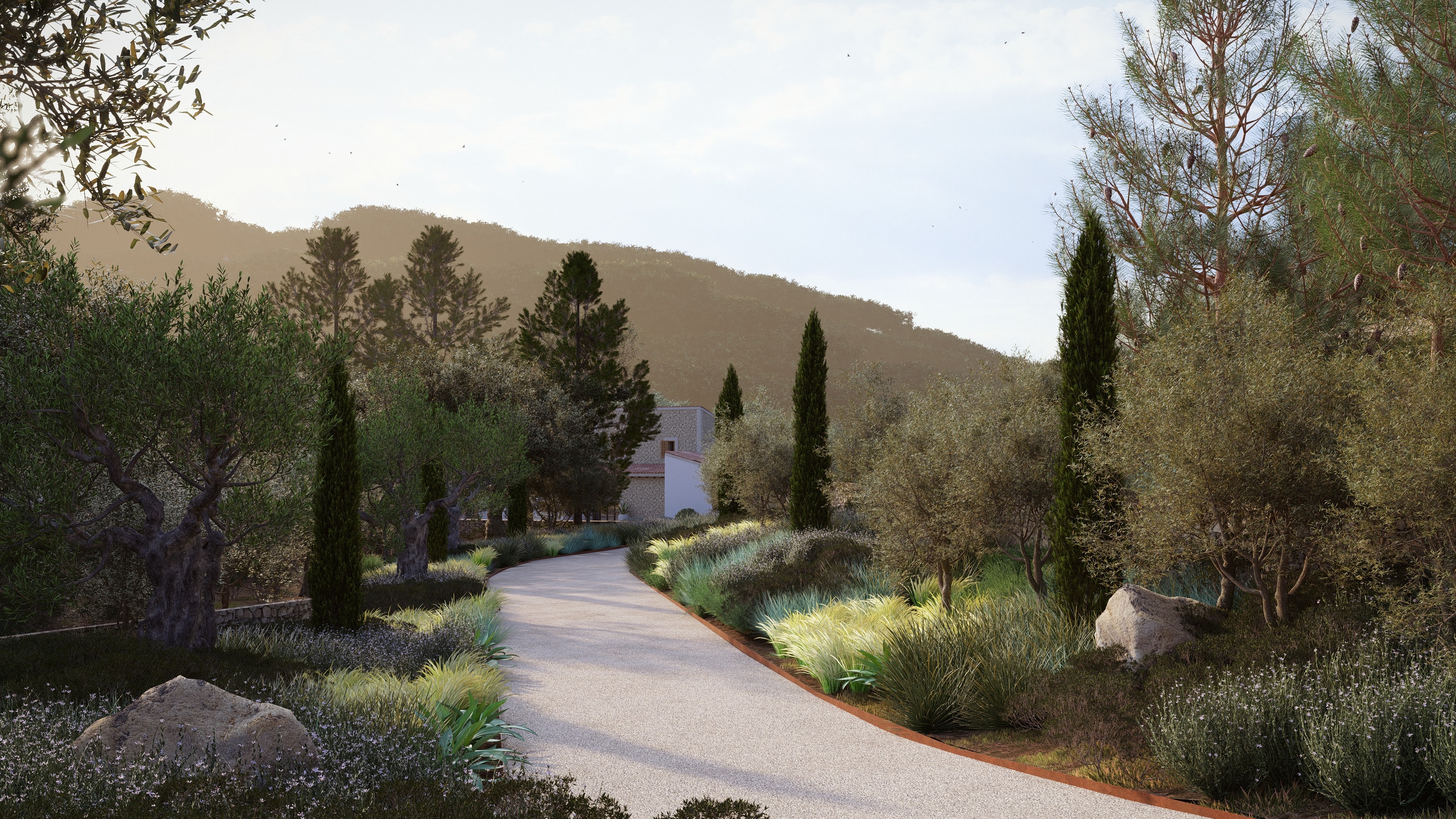 Mediterranean Driveway