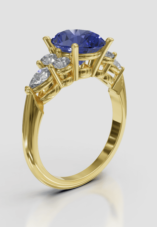 Ryan Style - Diamond Cluster - $3,300 (with all side diamonds)