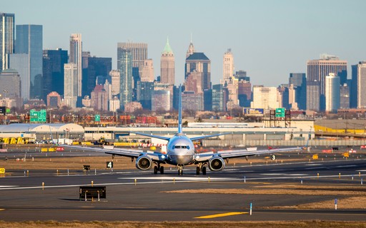 Slijetanje zrakoplova u zračnu luku Newark, SAD
