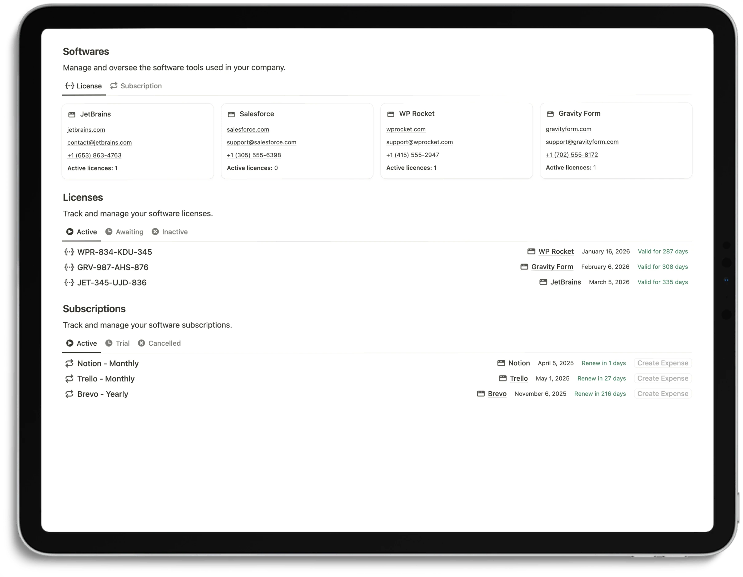 Notion Business System - Feature Software