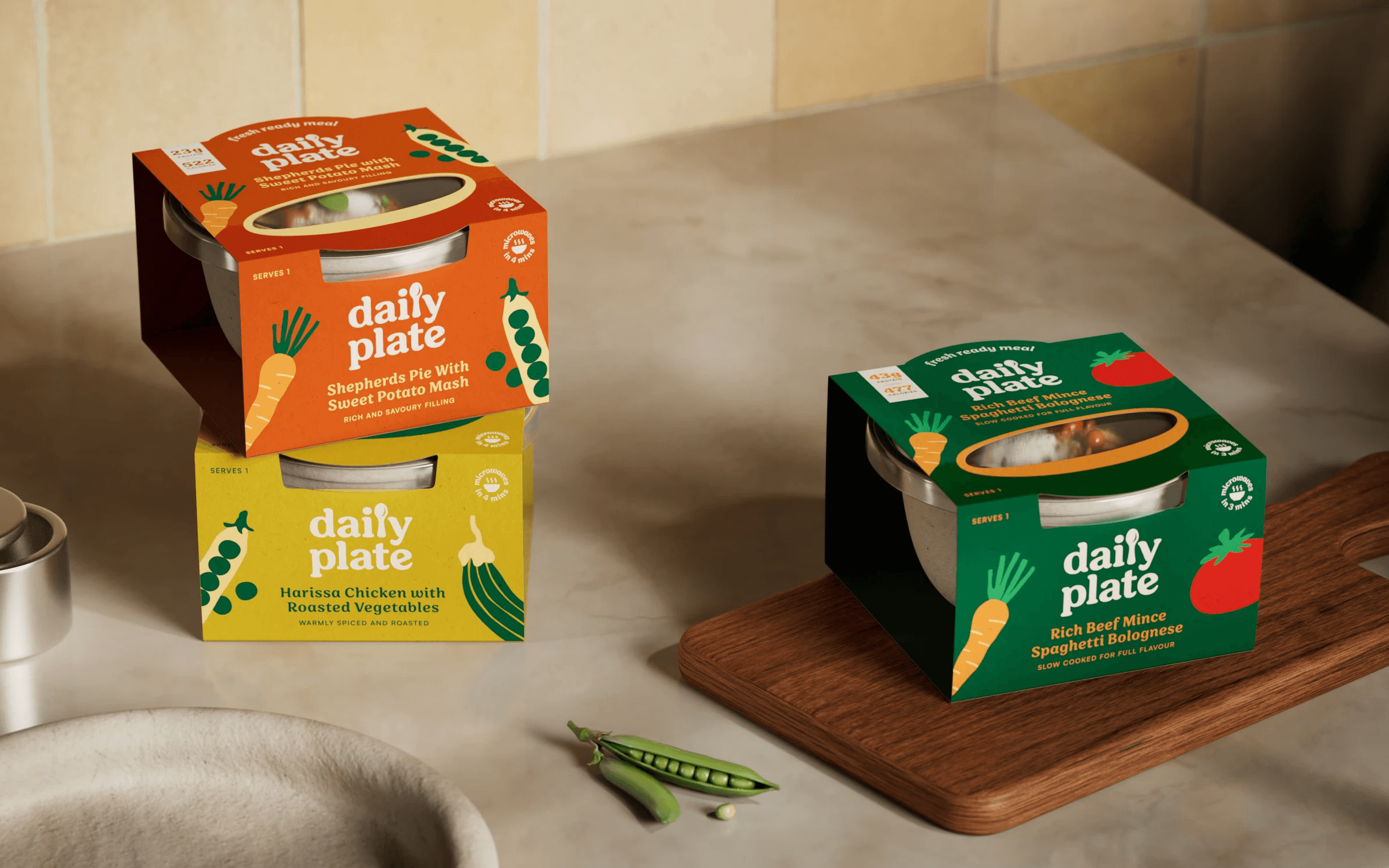 Image of ready meal packaging design