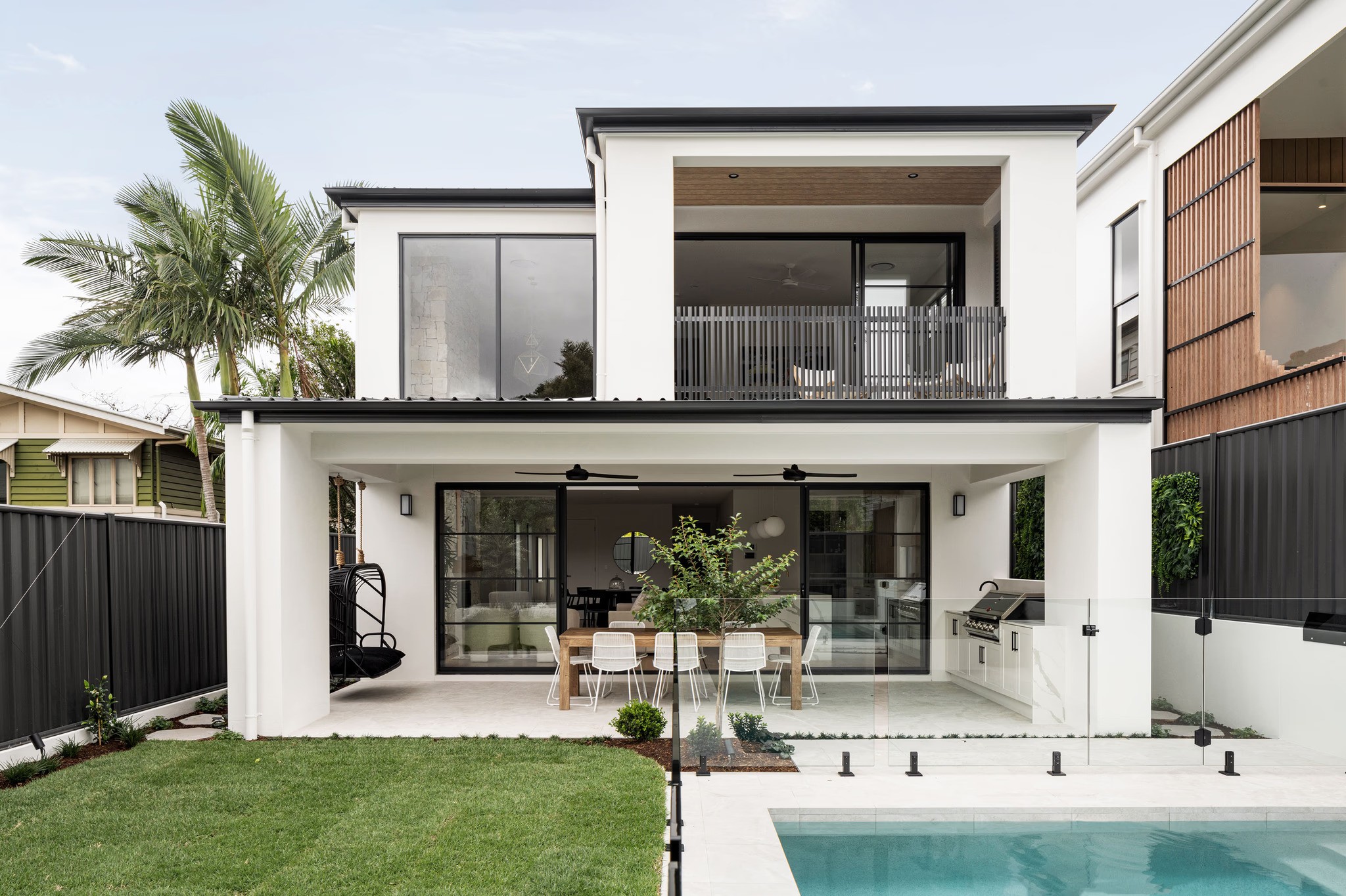Front facade of Jacaranda House in. Brisbane