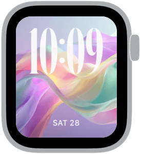 colorwave Apple Watch face preview 2 featuring floral, pride, and summer.