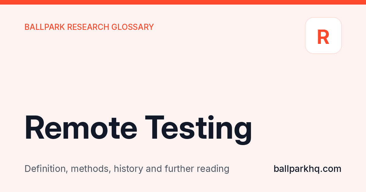 Remote Testing