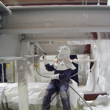 Industrial PFP Spray Application by Certified Technicians