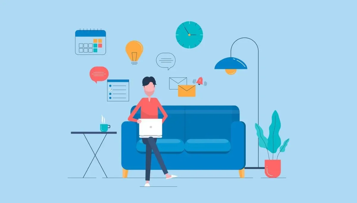 Illustration of people analyzing charts, factory systems, mobile tech, and data dashboards, symbolizing the wide range of modern career fields and how to evaluate them.