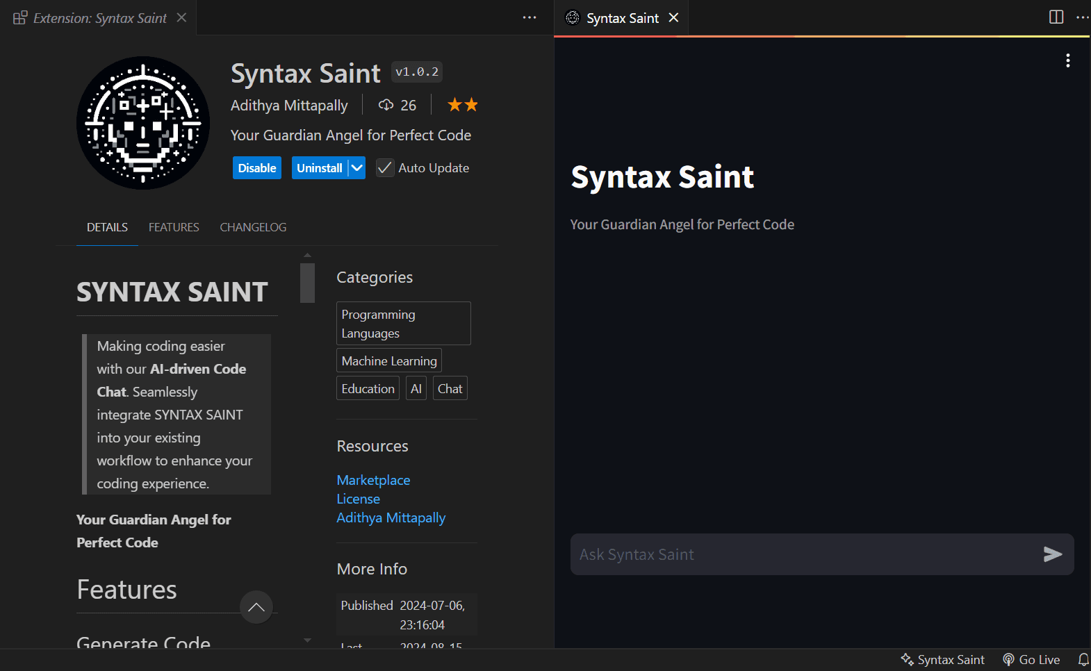 Syntax Saint VS Code Extension