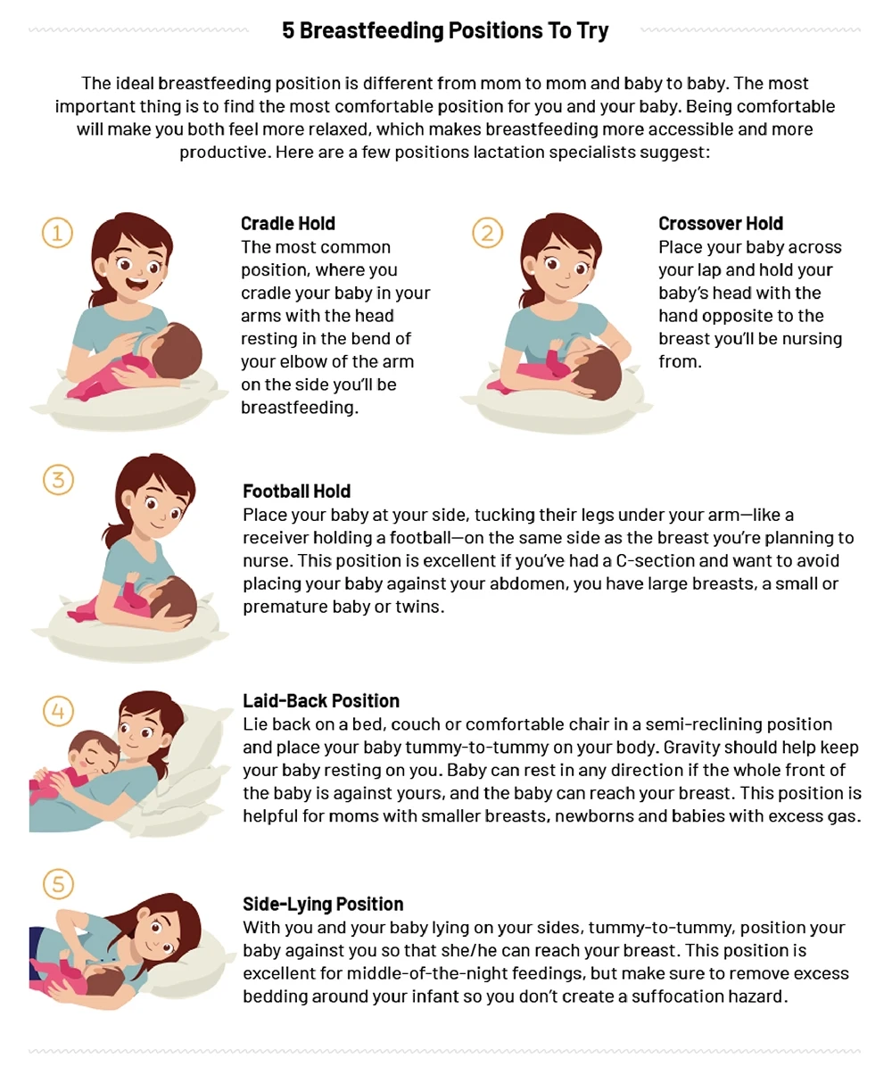 Breastfeeding Positions Infographic