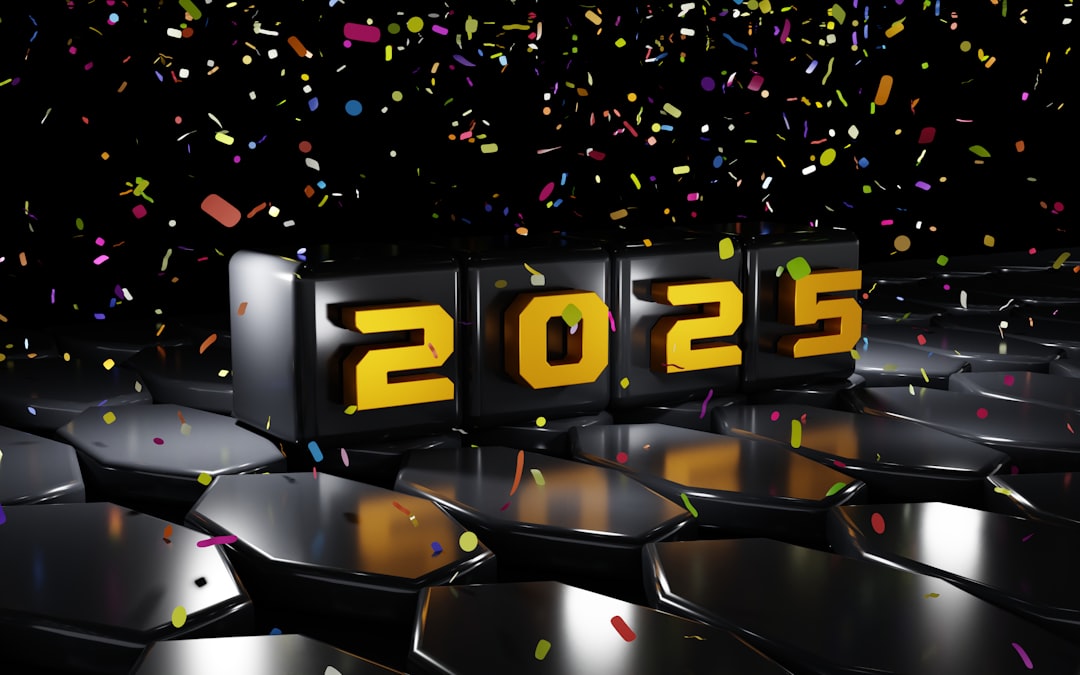 A number of seats with confetti around them