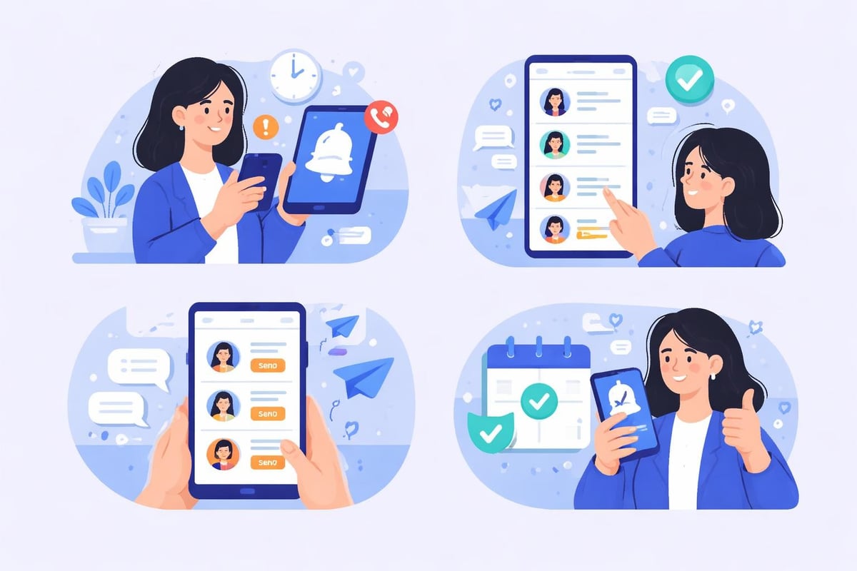 Mobile scheduling response workflow