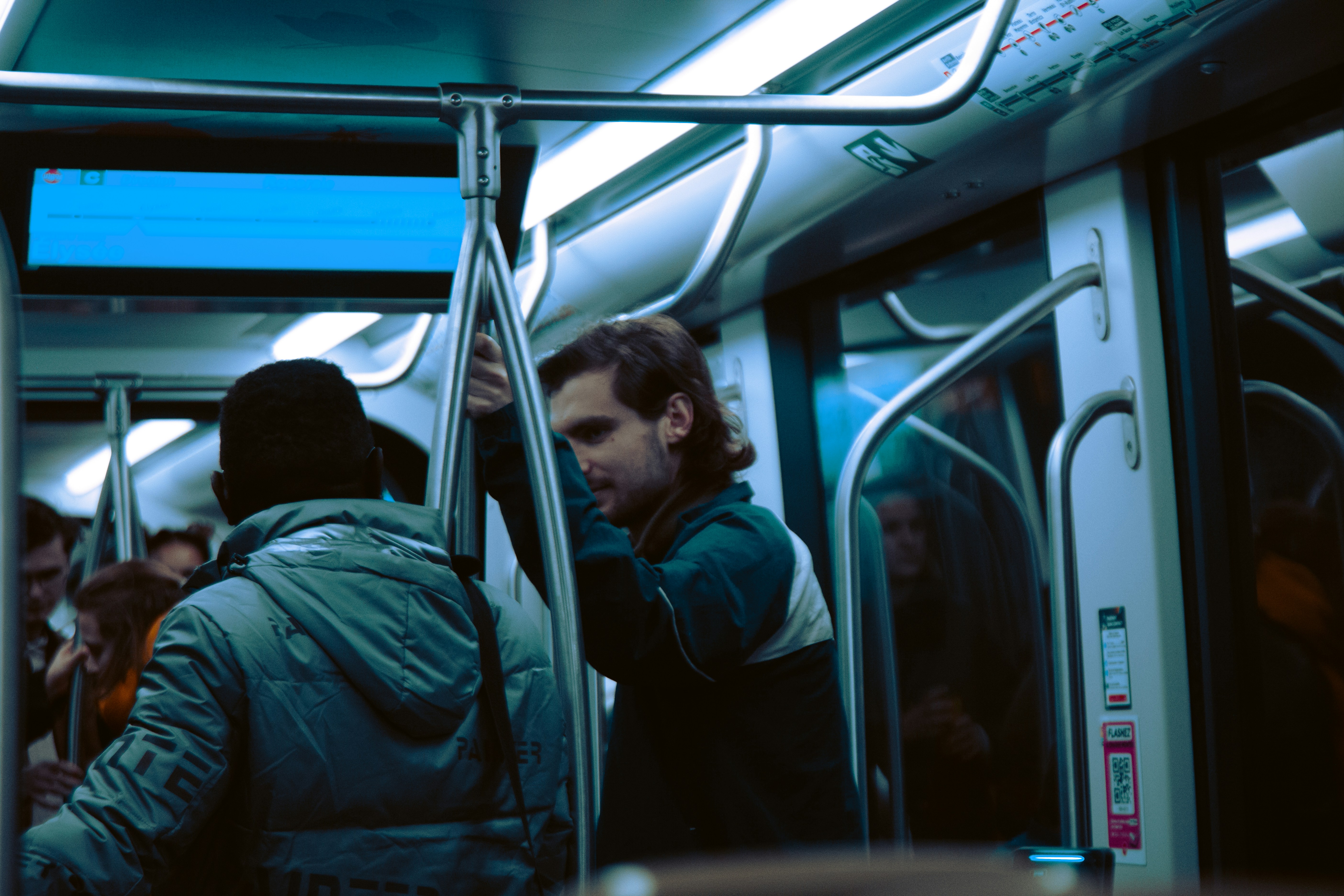Man Wearing Black Coat