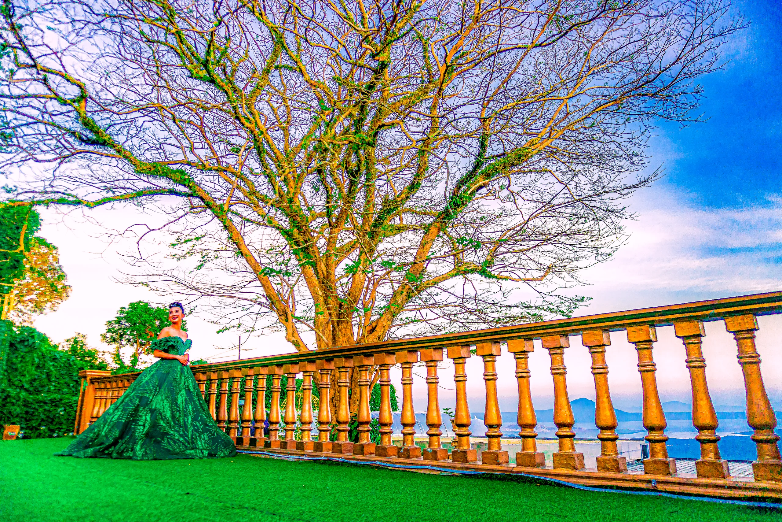 Romantic Love Tree Garden setting for an anniversary at Lazuri Tagaytay