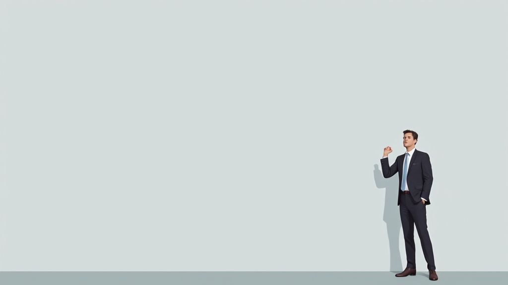 Eine selbstbewusste Bewerberin lächelt professionell in die Kamera für ihr Bewerbungsfoto.