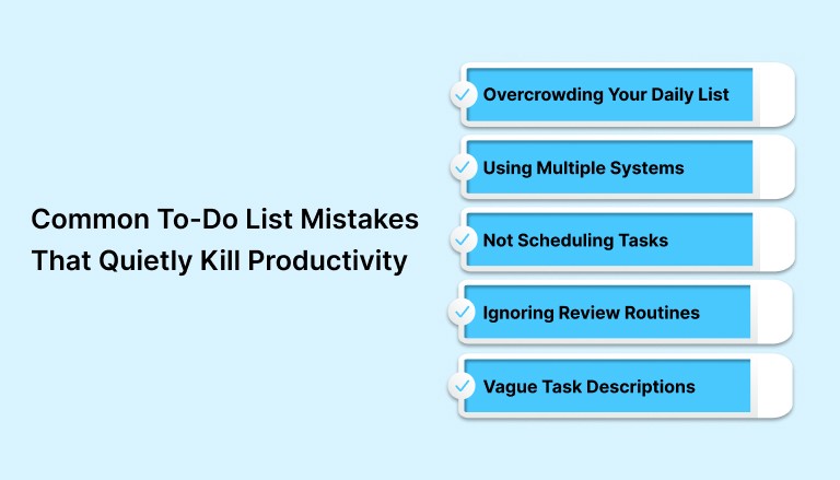 Common To-Do List Mistakes That Quietly Kill Productivity