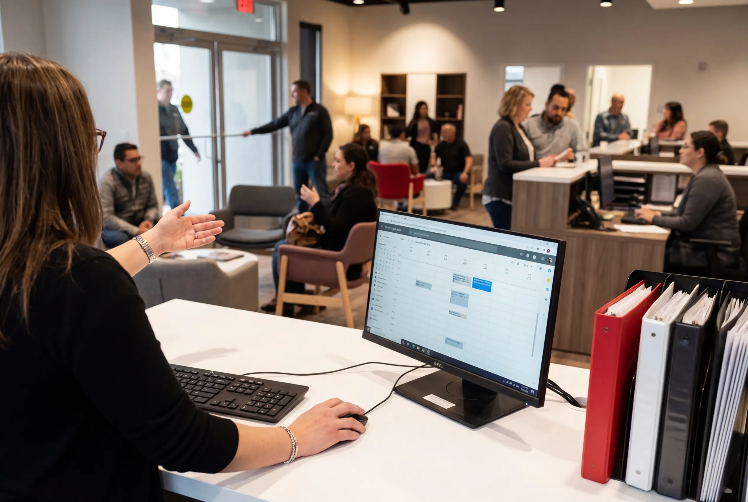 RockN' Socials office meeting at a Digital Marketing Agency workspace.