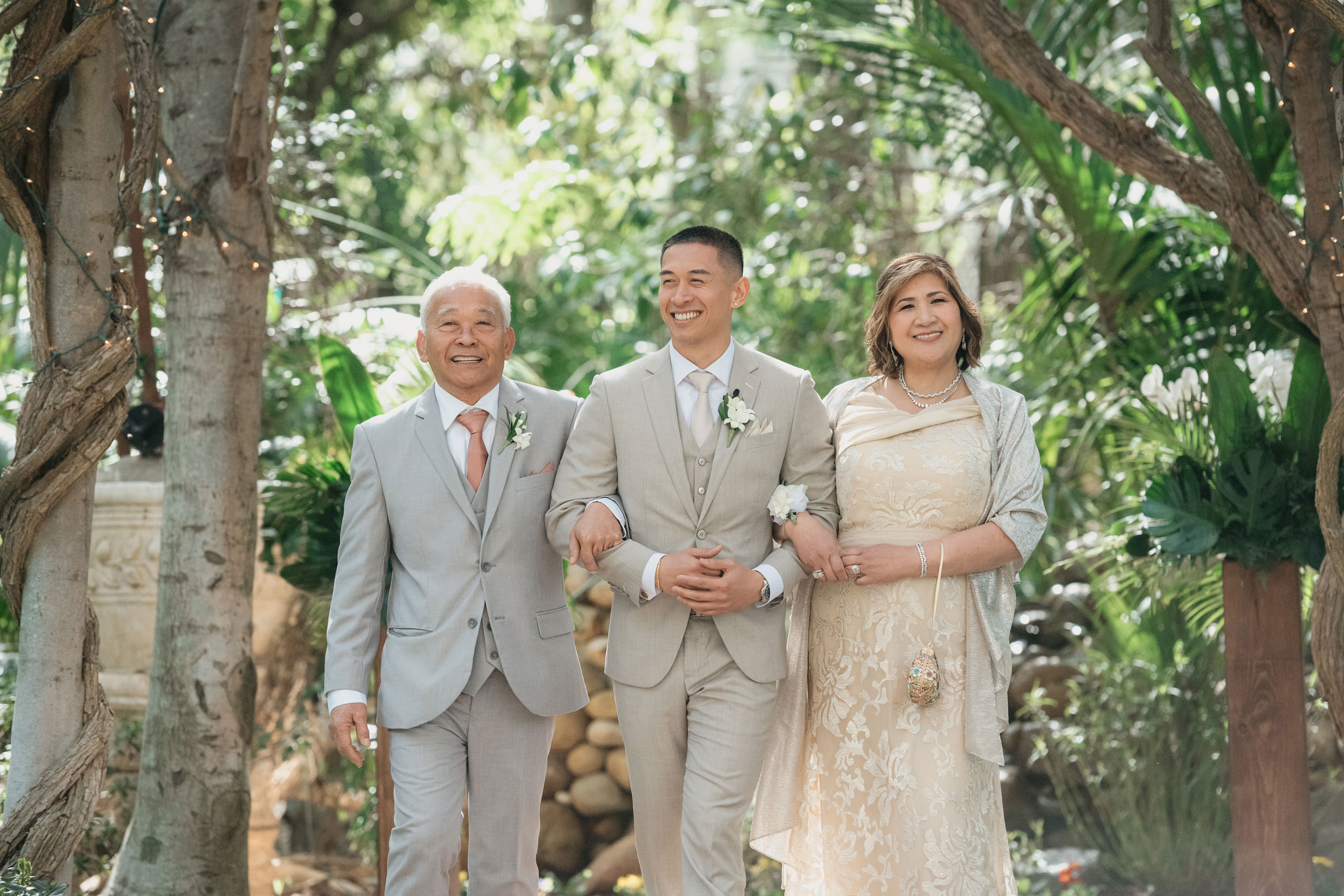 Flat lay wedding details with bouquet, rings, and sparkling bridal heels