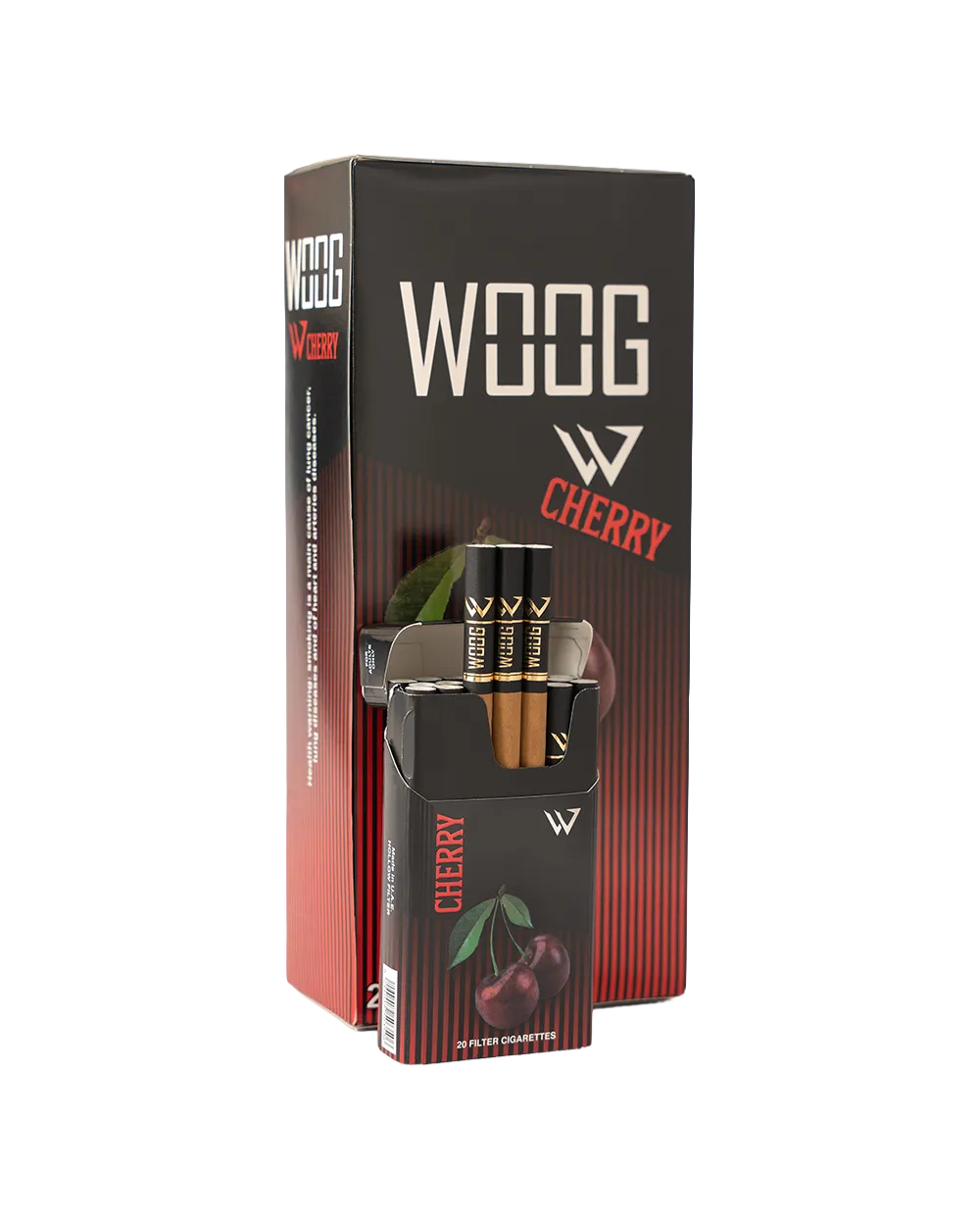 Woog Cherry cigarette pack.