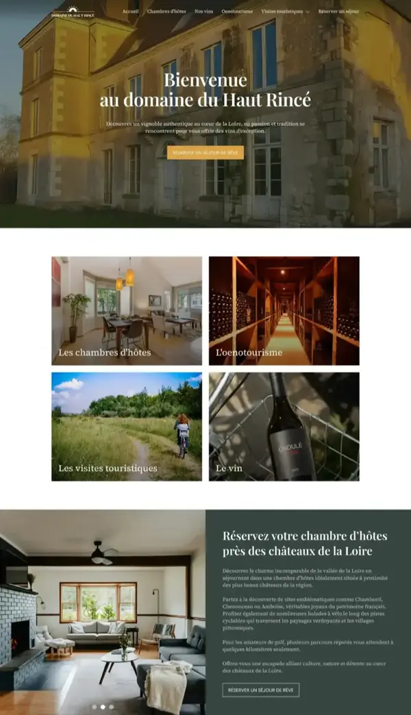 Capture d'écran d'un site web