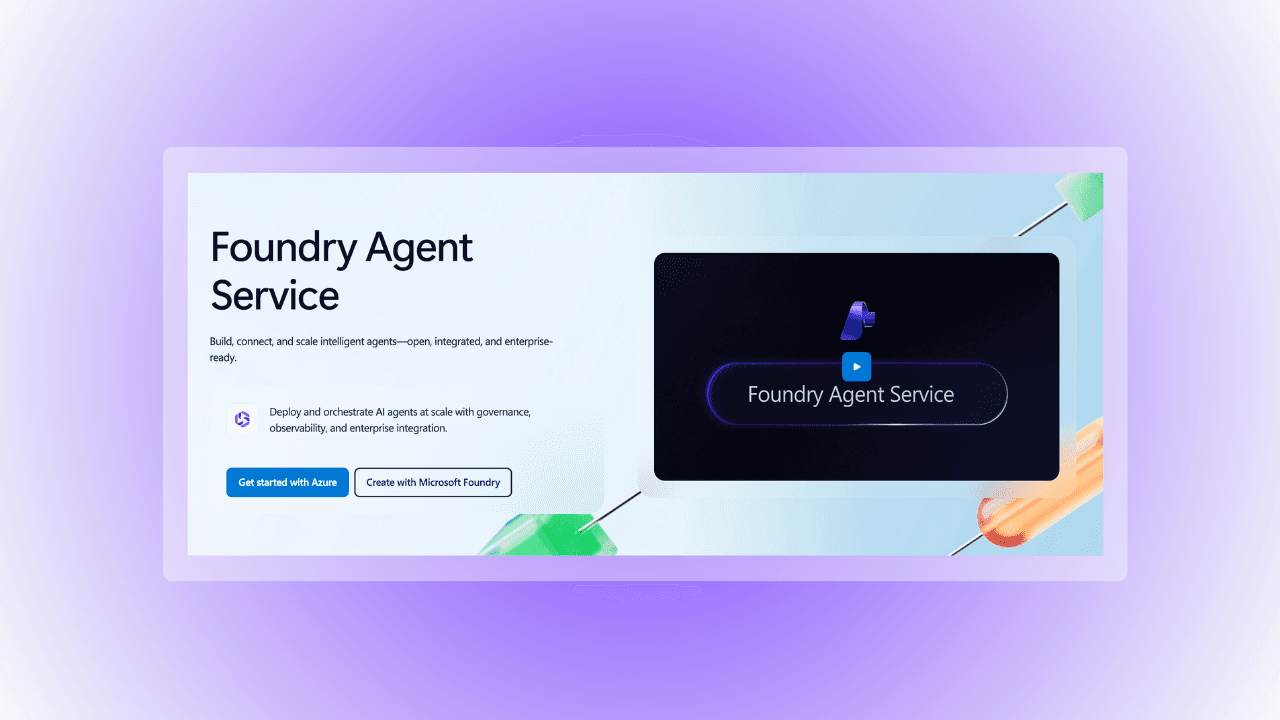 foundry agent service homepage