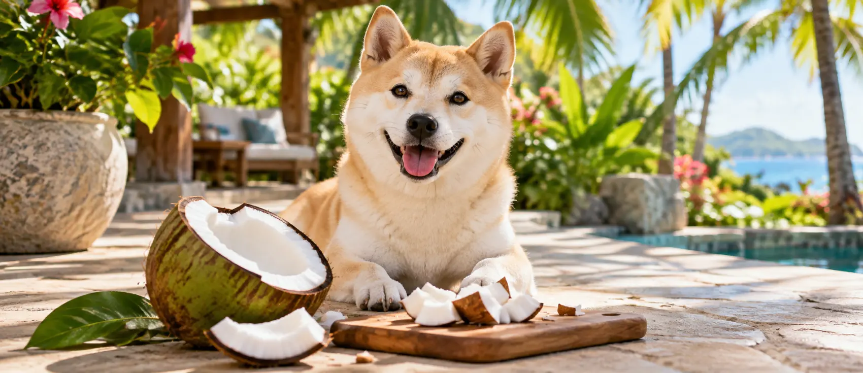 يبتسم الطبيب البيطري مرتديًا ملابس سوداء، ويظهر مع كلب بودل بني صغير يرتدي زيًا أحمر وأبيض على طاولة فحص مصنوعة من الفولاذ المقاوم للصدأ في عيادات نوبل البيطرية.
