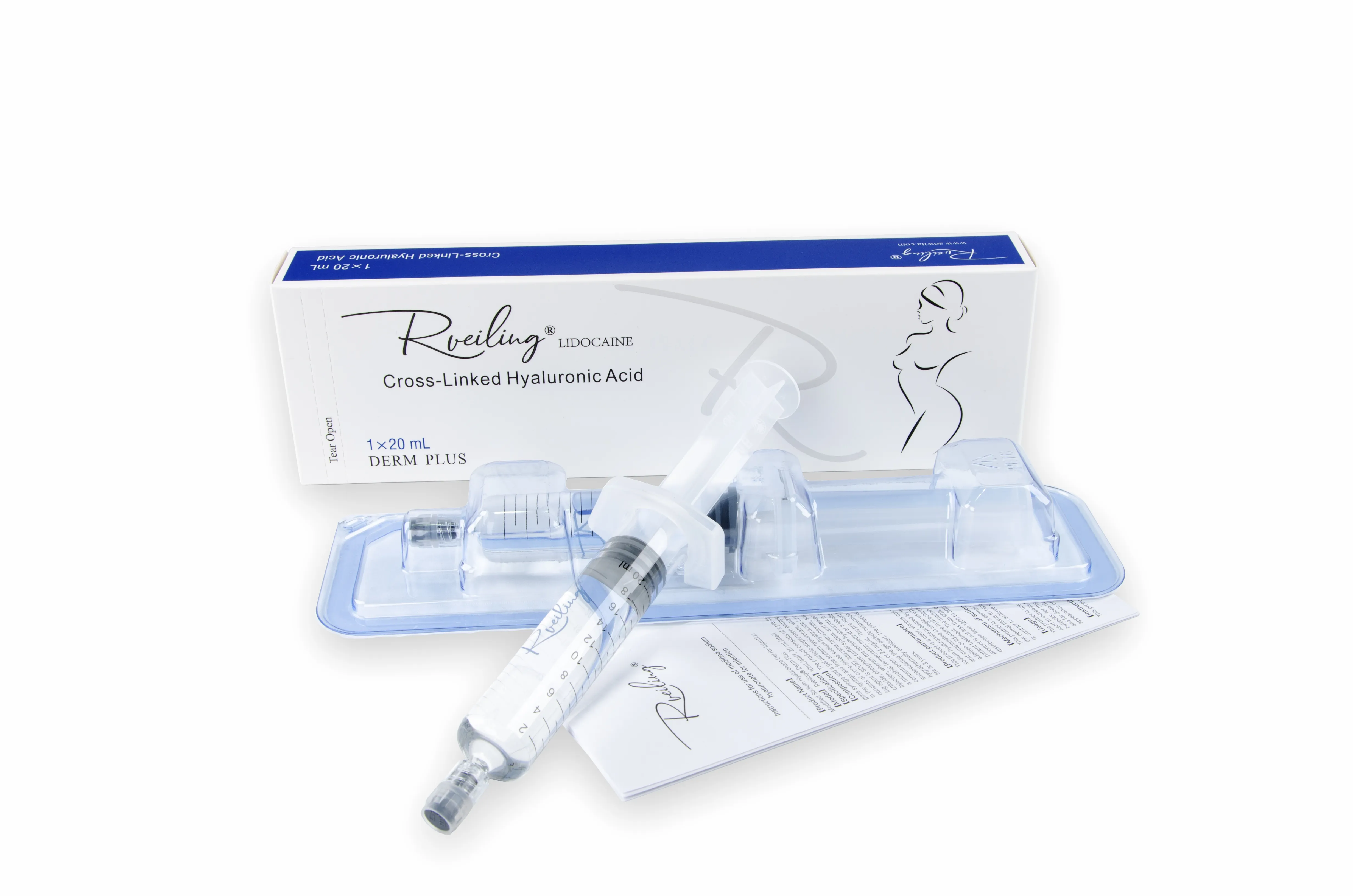 Leading Manufacturer & Global Supplier of Cross-linked Hyaluronic Acid Derm Plus 20ml