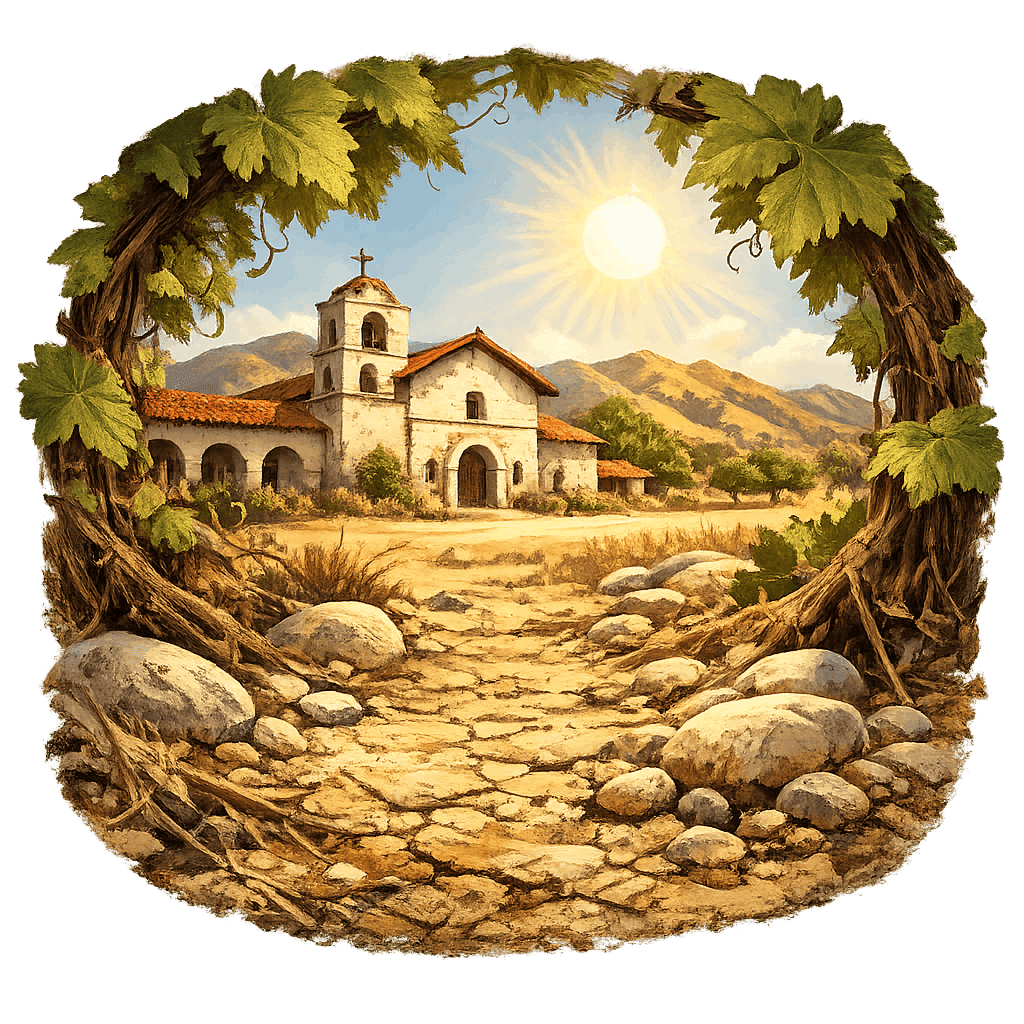 Detailed graphic of the San Antonio Valley wine region.