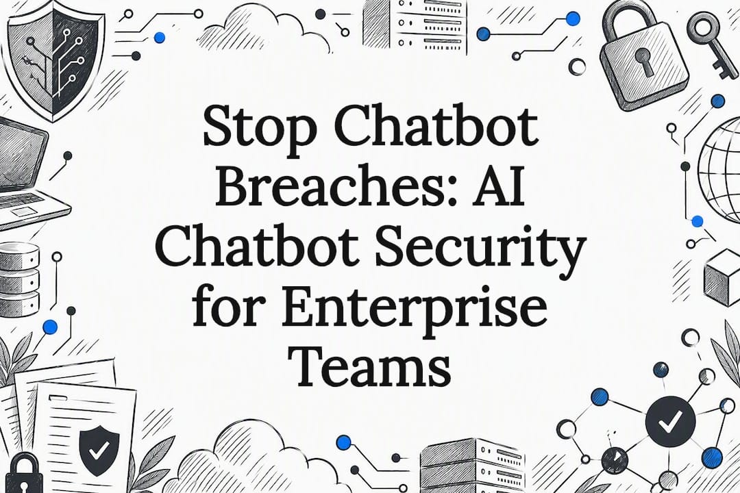 Decorative chatbot security title card