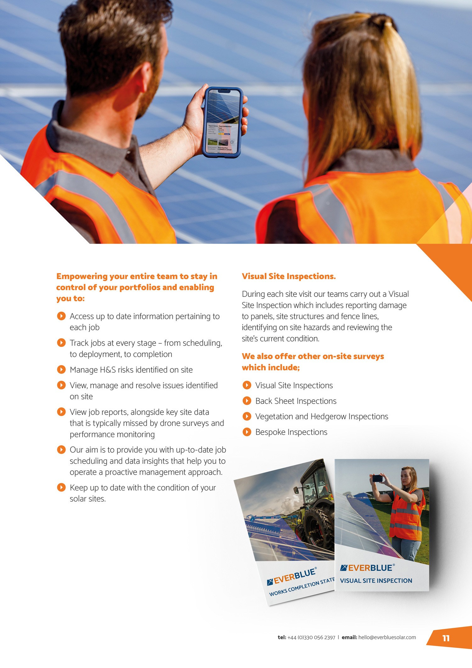 Everblue solar corporate brochure design