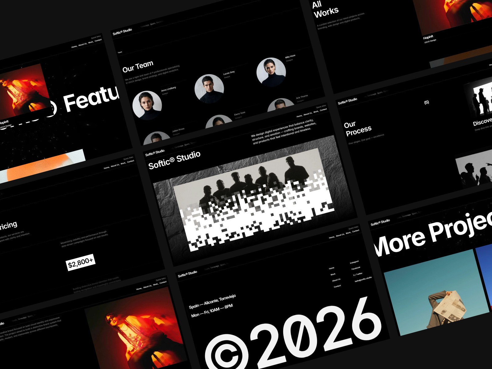 Softic — 极简专业作品集网站设计灵感
