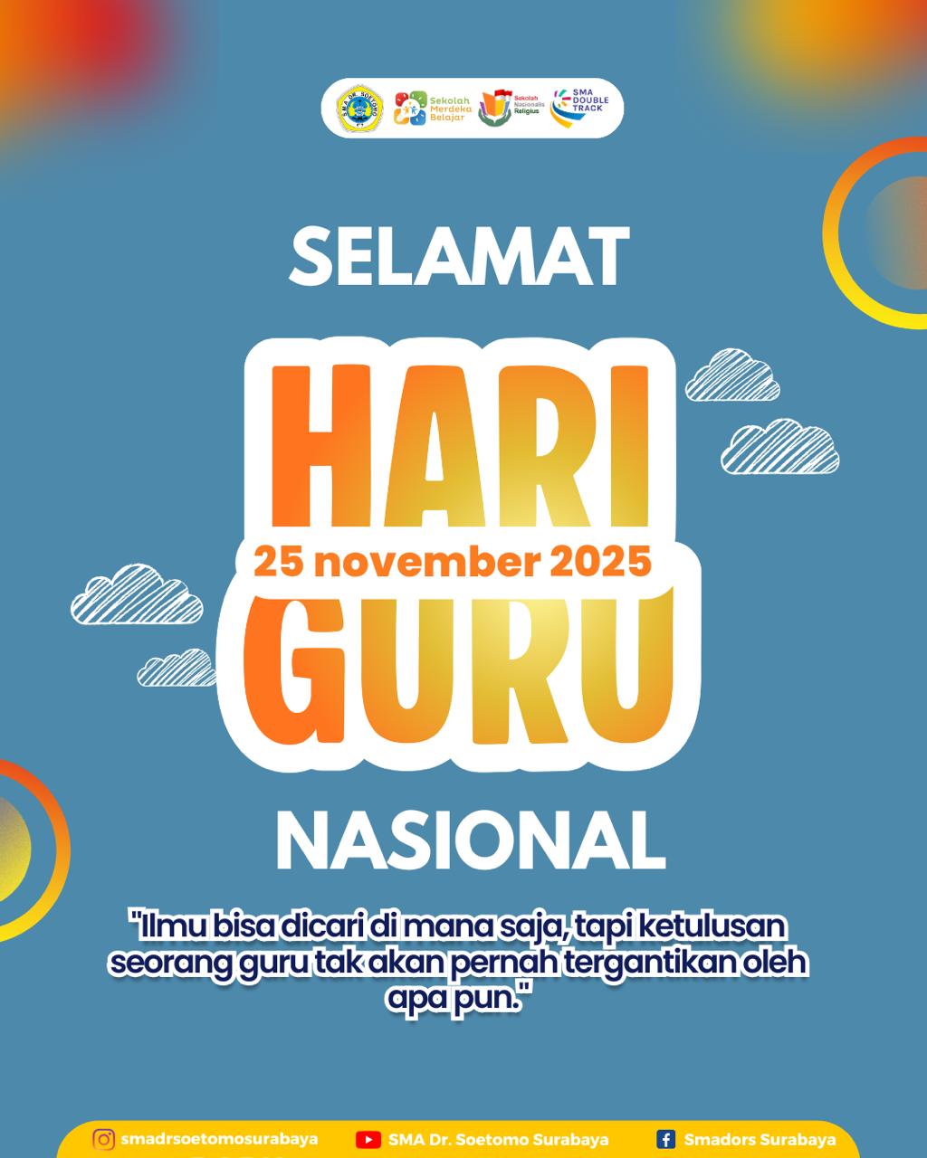 Kepala SMA Dr. Soetomo memberikan pengarahan dalam kegiatan rapat kerja dan workshop