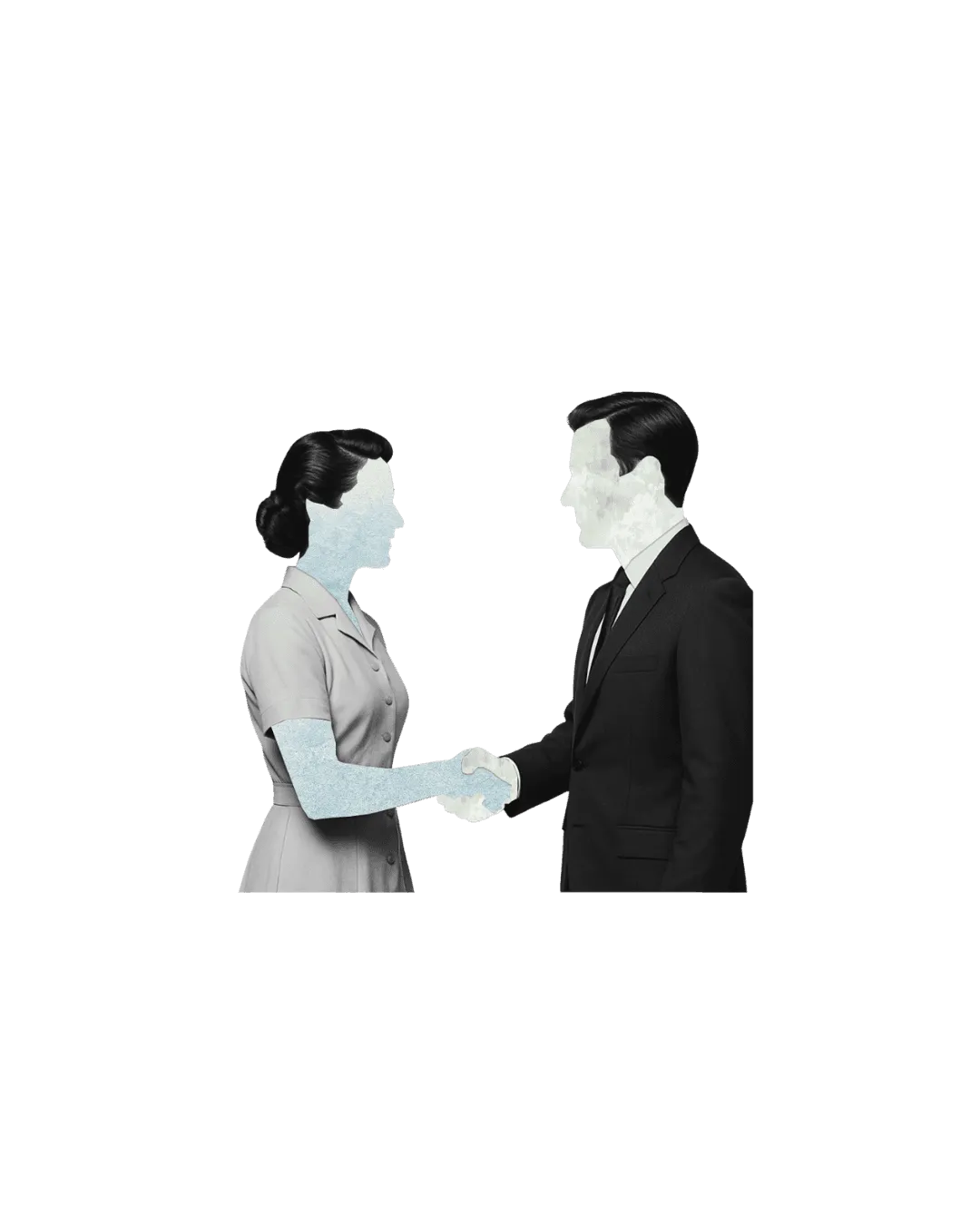 due persone che si stringono le mani